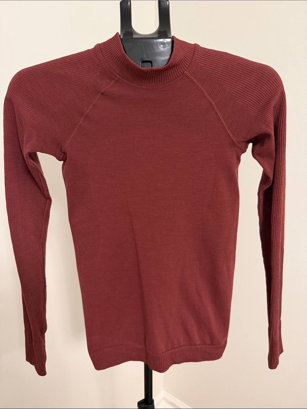 lululemon athletica Woman’s Turtleneck Sweater in Brick